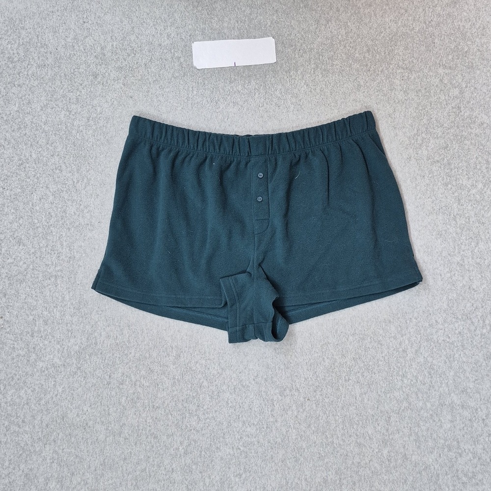 PINK Victoria's Secret Women Sleepwear XL Teal Shorts Sweat Fleece Pajama